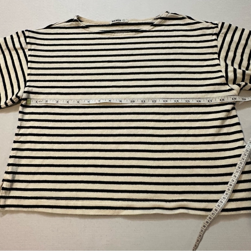 Buck Mason Striped Long Sleeve Tee Size Small - Picture 8 of 12